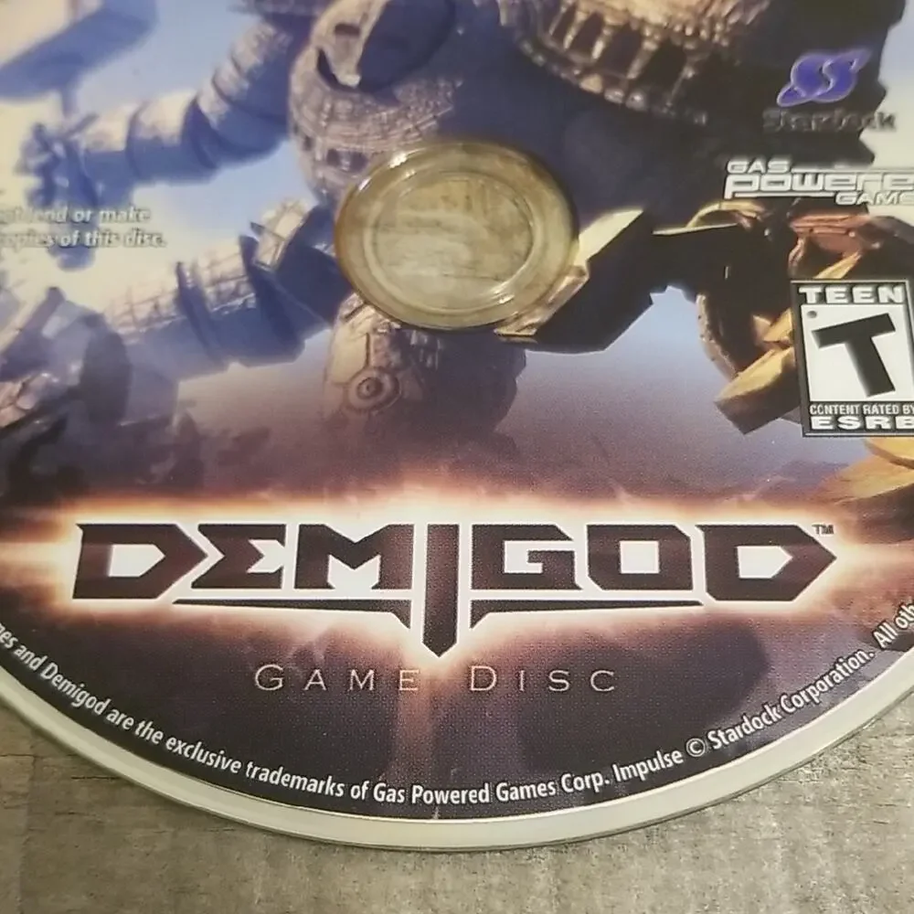 Demigod (PC DVD, 09) PC Video Game for Windows Game Disc Computer Game DISC ONLY
